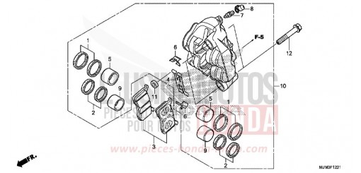 BREMSSATTEL VL (VFR800FH) VFR800FH de 2017